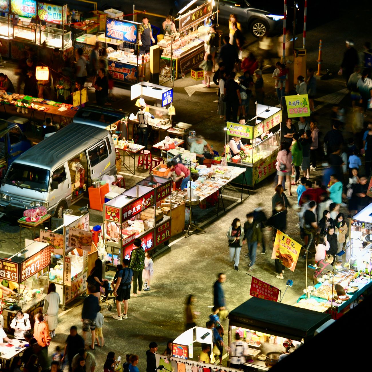 urban bazzar at night