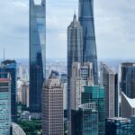 shanghai skyline featuring iconic skyscrapers